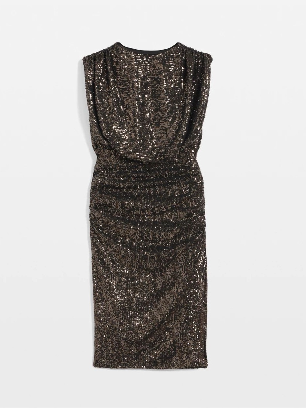 WHBM Brown Sequin Party Dress size Large
